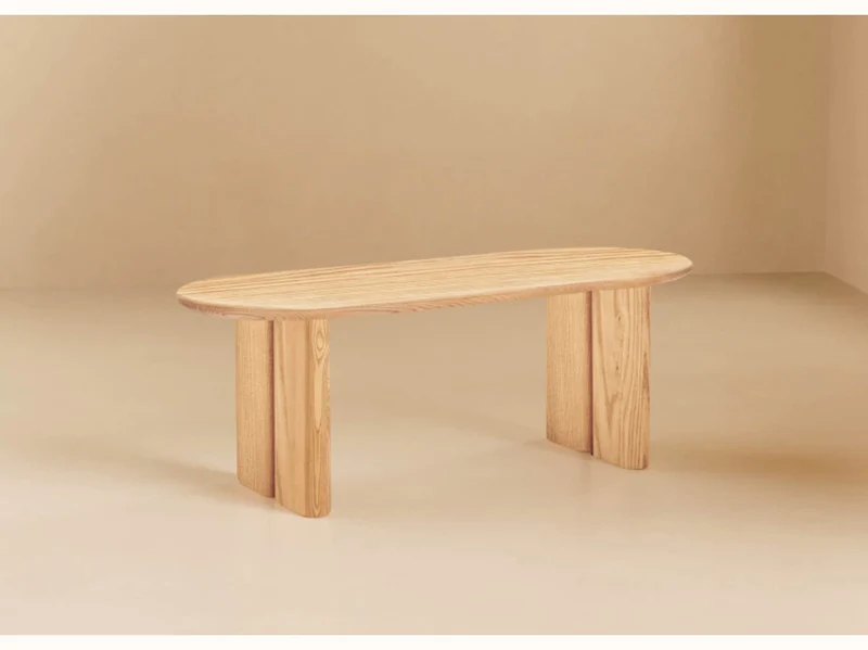 Banc ovale en bois massif BAOBAB - 120 cm