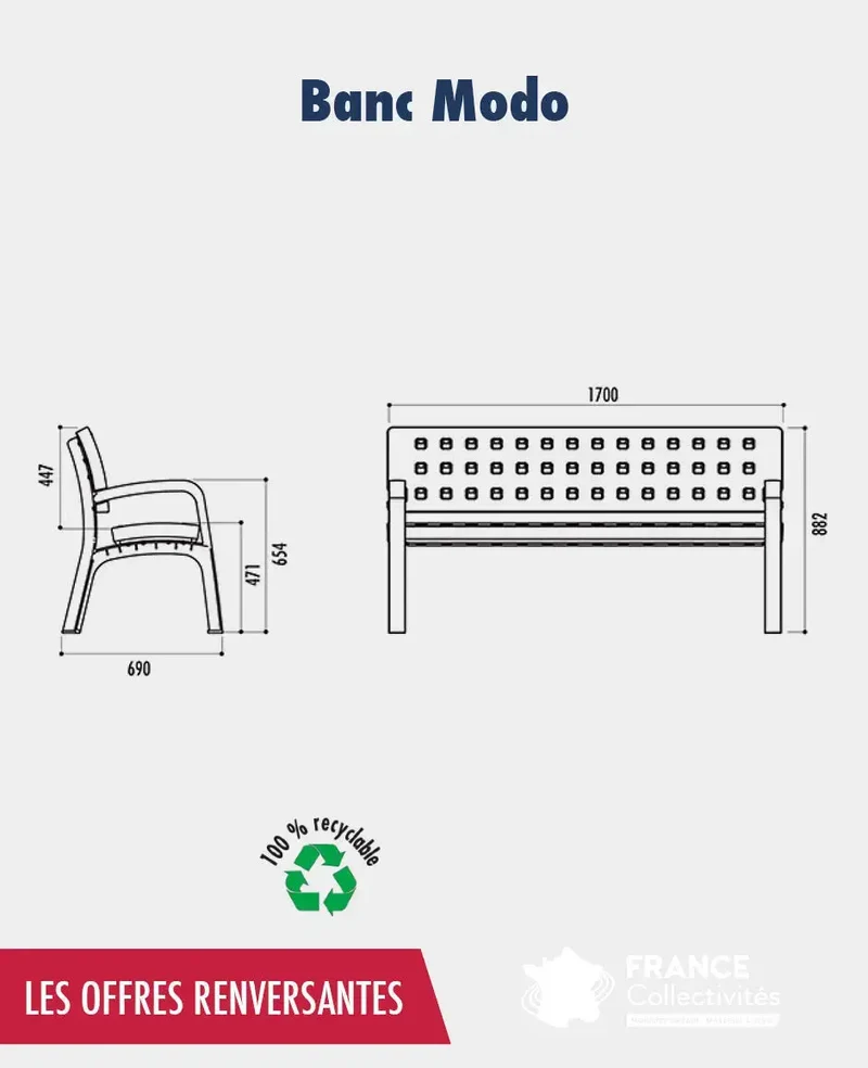 Promo banc Modo recyclés
