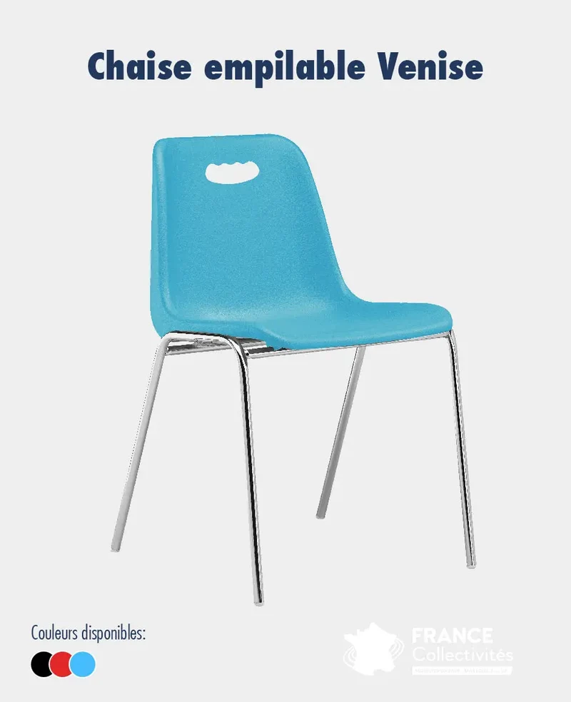 Chaise empilable coque plastique Venise