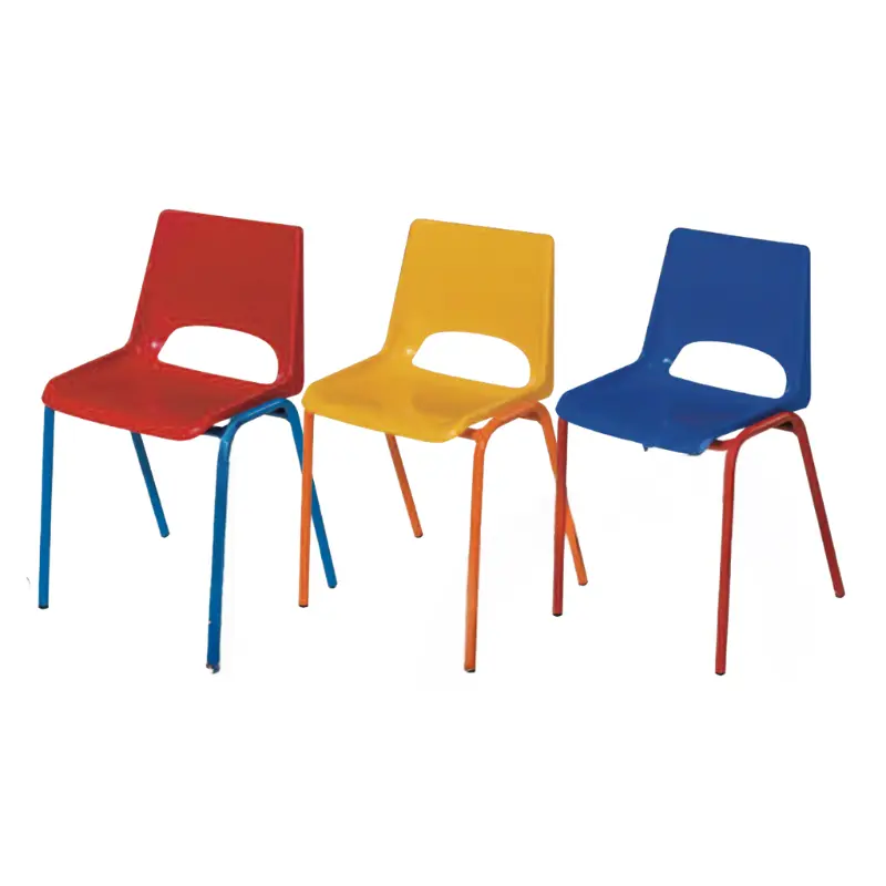 Chaise coque en PVC pour maternelle