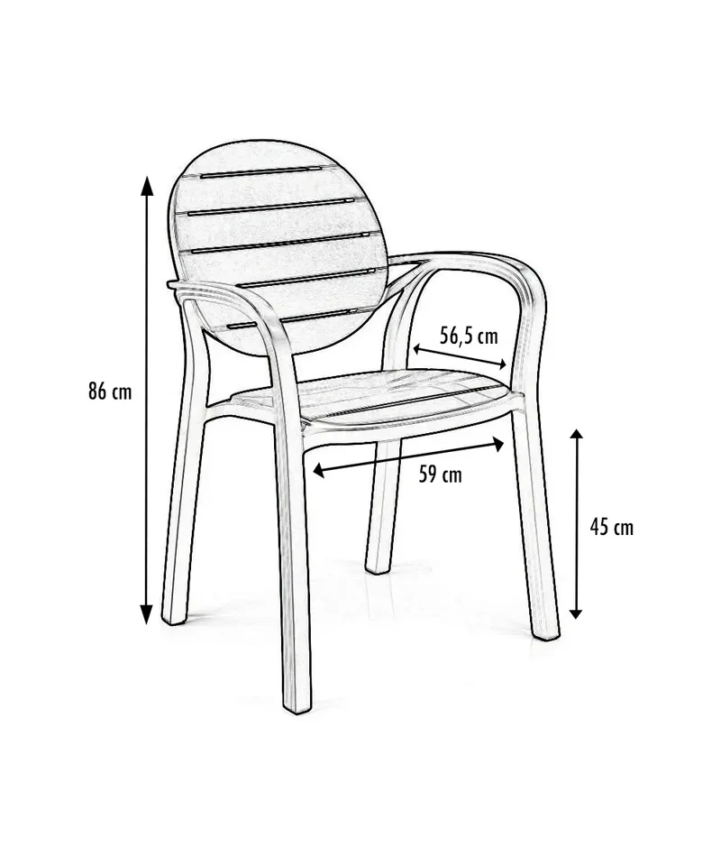 Fauteuil Palma polypro
