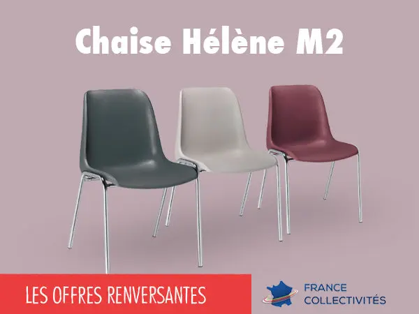 Promo chaises empilables coque Hélène M2