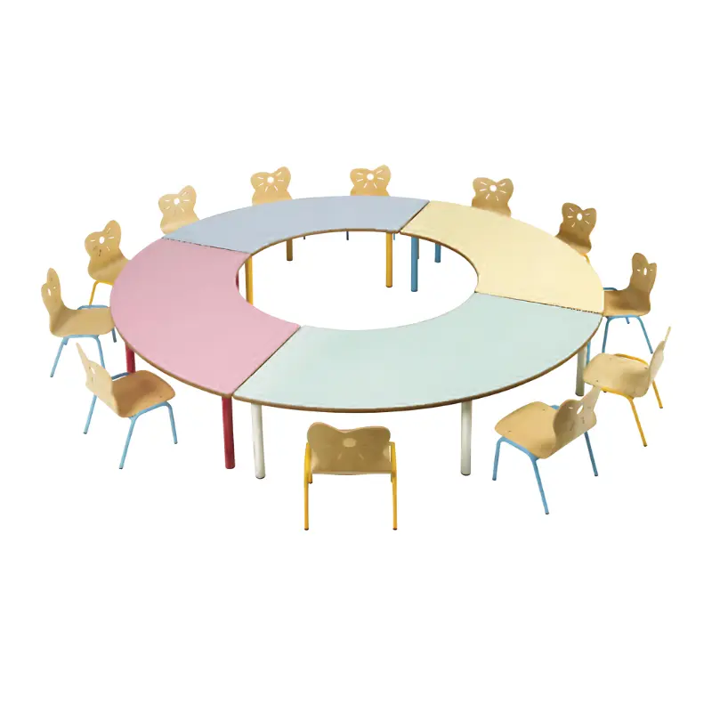 Table de crèche quart-rond Babi Color