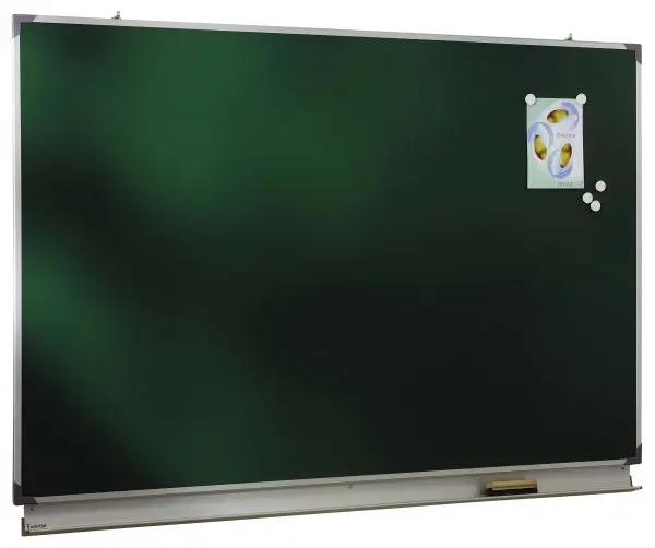 Tableau scolaire à craie émaillé NF vert