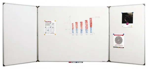 Tableau triptyque blanc laqué