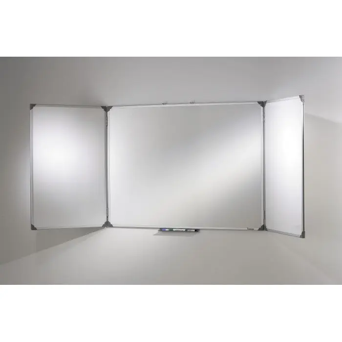 Tableau triptyque blanc laqué