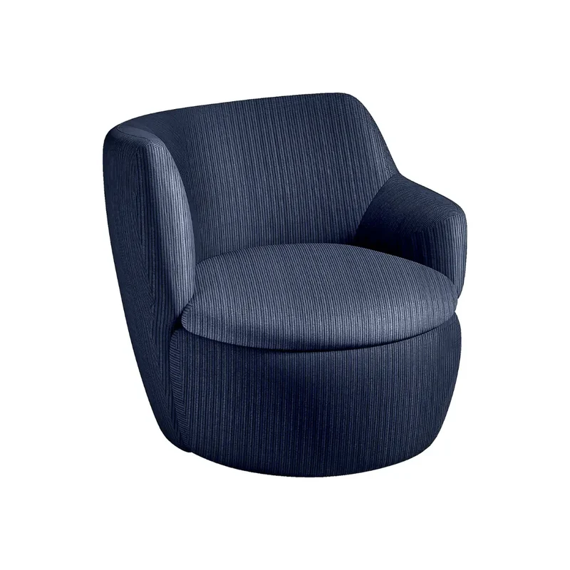 Fauteuil tissu KURLY 1 place