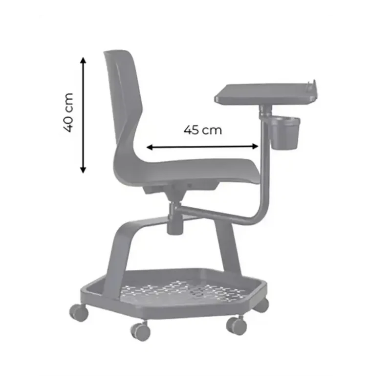 Chaise de cours Tecseat Learning, tablette rotative