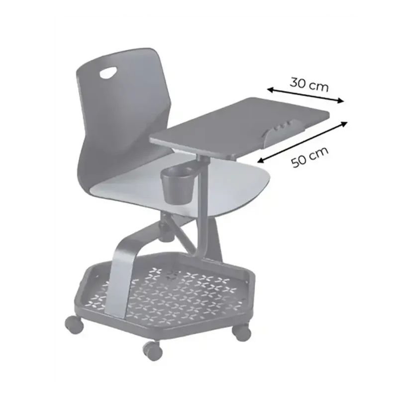 Chaise de cours Tecseat Learning, tablette rotative