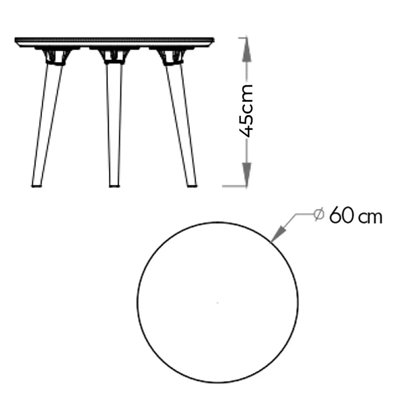Table basse ronde GIRO
