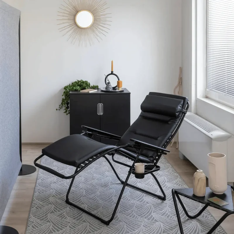 Fauteuil relax Zéro Gravité Lafuma Eclipse, cuir synthétique