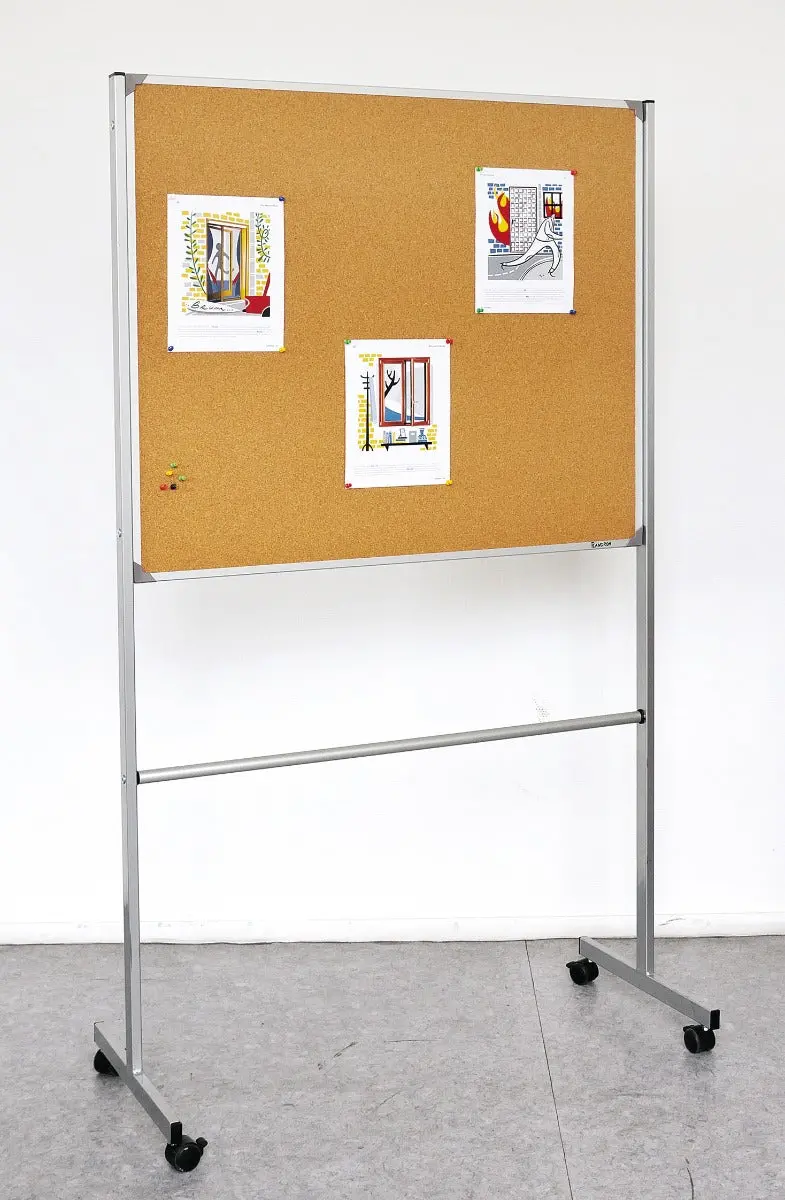 Tableau d'affichage recto-verso sur pied