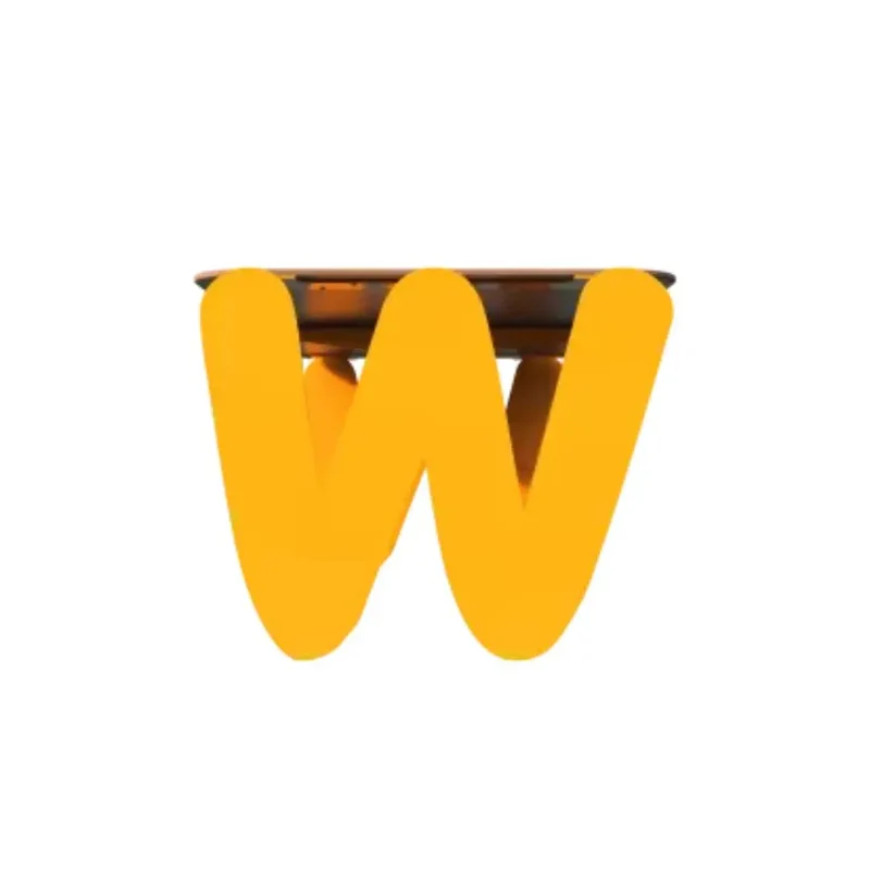 Table en acier rectangle lettre "W" pour enfants - TINY