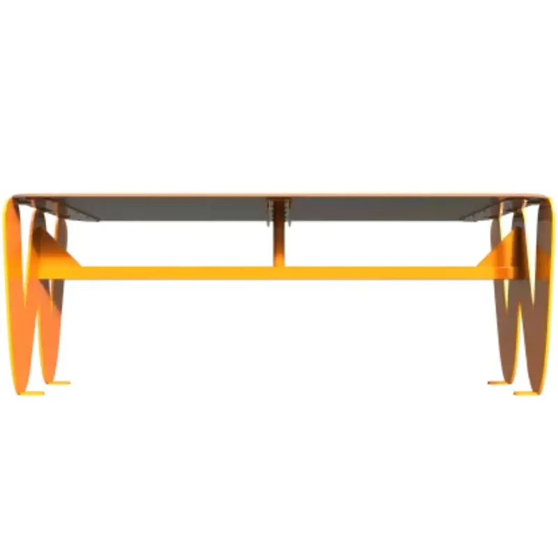 Table en acier rectangle lettre "W" pour enfants - TINY