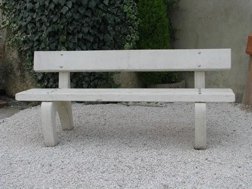 Banc béton platane