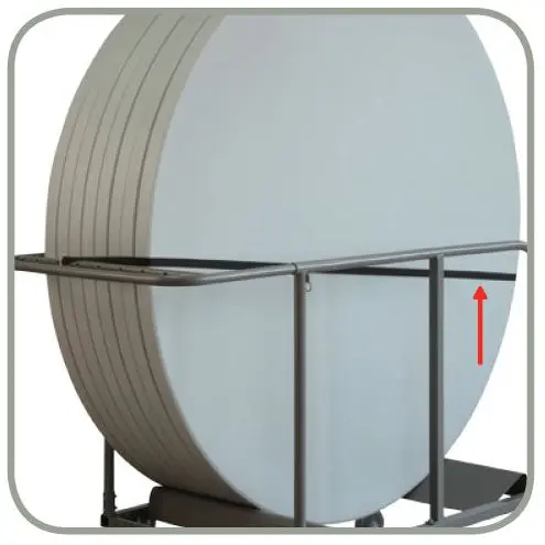 Chariot PlanetTrolley pour tables rondes pliantes