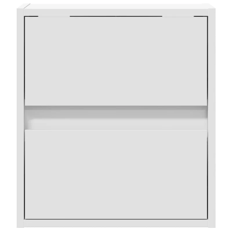 TV Wall Cabinets with LED Lights 2 pcs White 41x31x45 cm