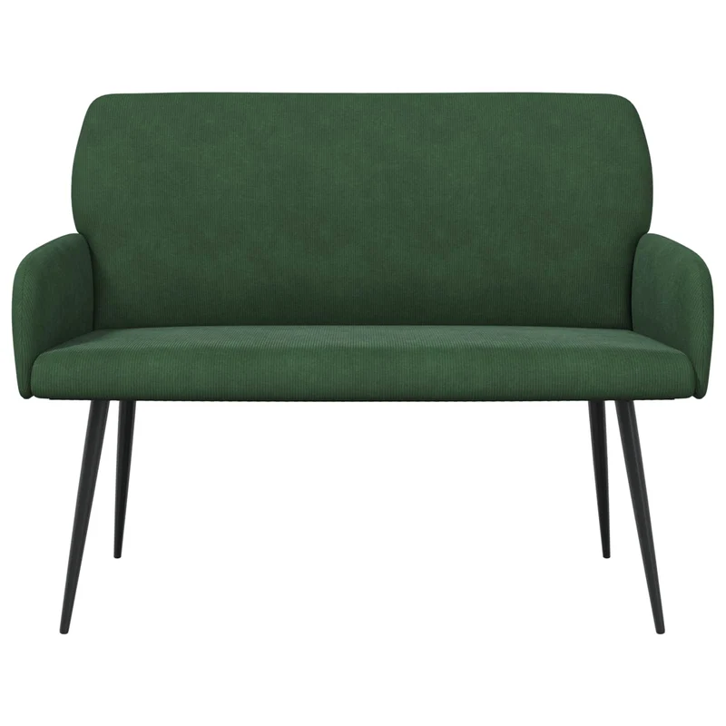 2 Seater Sofa with Metal Legs 2-Seater Dark Green