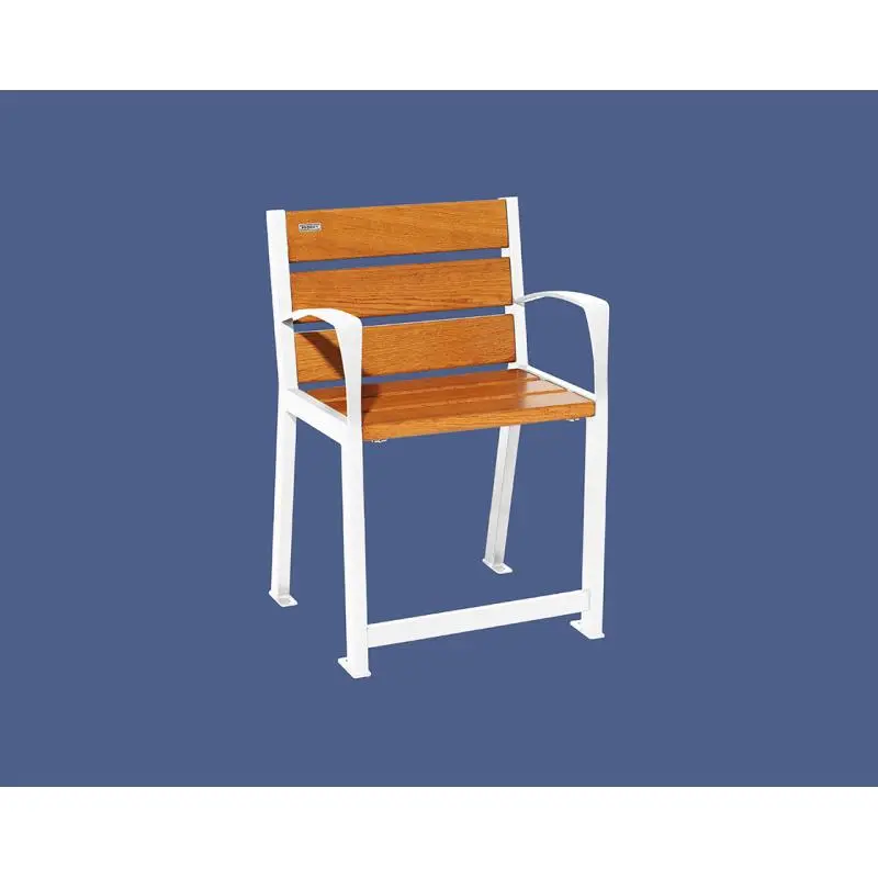 Fauteuil Silaos spécial senior bois et acier, assise 540 mm, accoudoirs