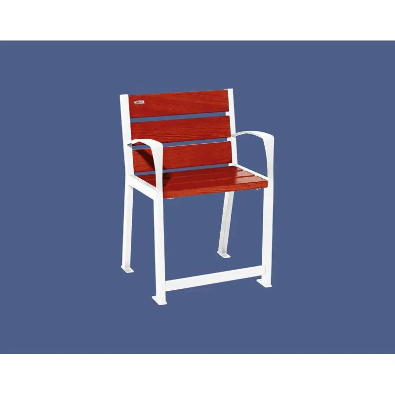 Fauteuil Silaos spécial senior bois et acier, assise 540 mm, accoudoirs