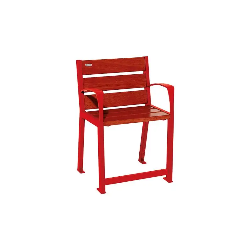 Fauteuil Silaos spécial senior bois et acier, assise 540 mm, accoudoirs