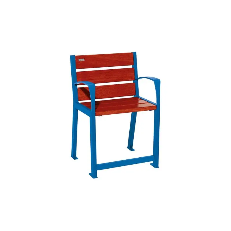 Fauteuil Silaos spécial senior bois et acier, assise 540 mm, accoudoirs