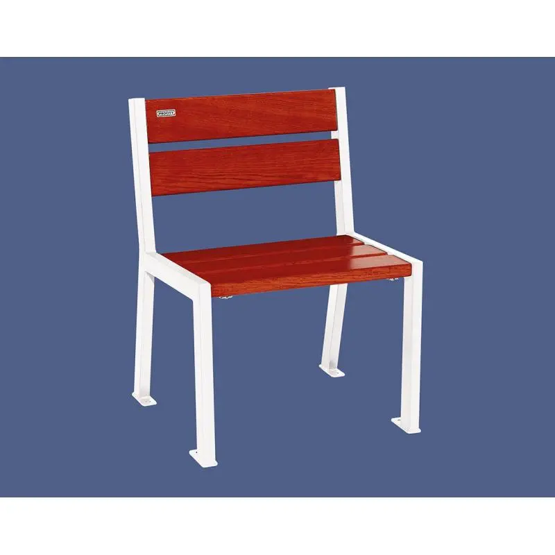 Fauteuil Silaos bois et acier, chêne PEFC 5 ou 6 lames, 600 mm