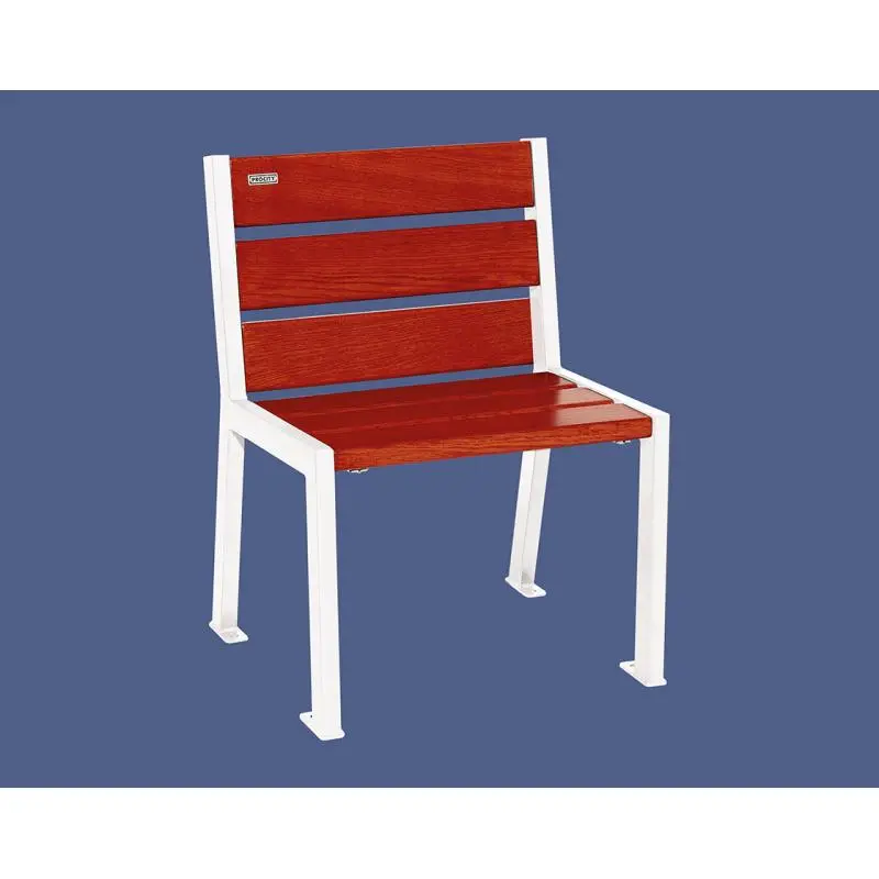 Fauteuil Silaos bois et acier, chêne PEFC 5 ou 6 lames, 600 mm