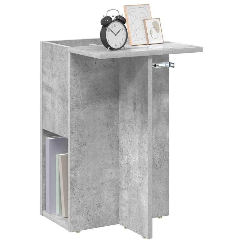 End Table Concrete Grey 35 x 40 x 55 cm Engineered Wood