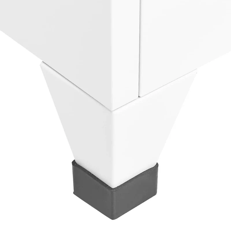 Locker Cabinet White 38x40x180 cm Steel