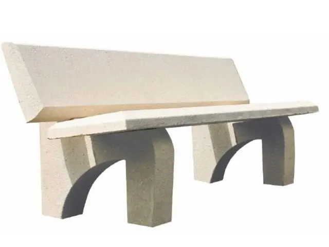 Banc béton domino