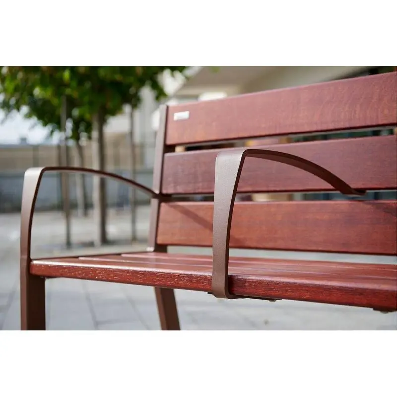 Accoudoir central pour banc Silaos, acier 8 mm, 10 coloris assortis à la structure