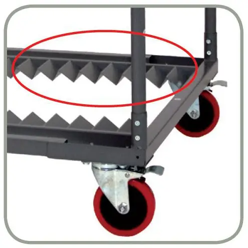 Chariot Cocktailtrolley pour tables cocktail
