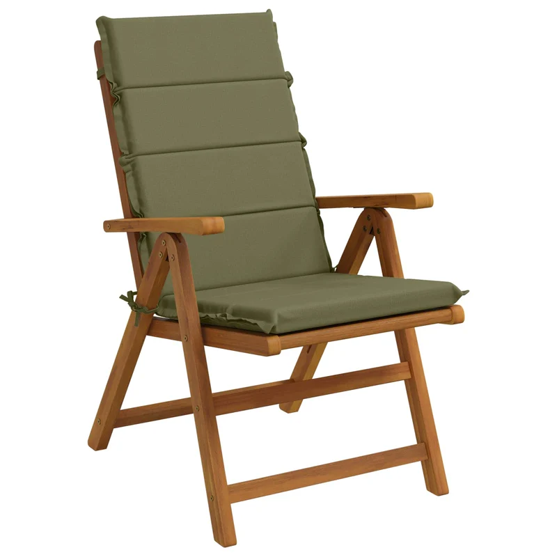 High Back Chair Cushion GEMERT 2 pcs 100% Polyester Olive Green