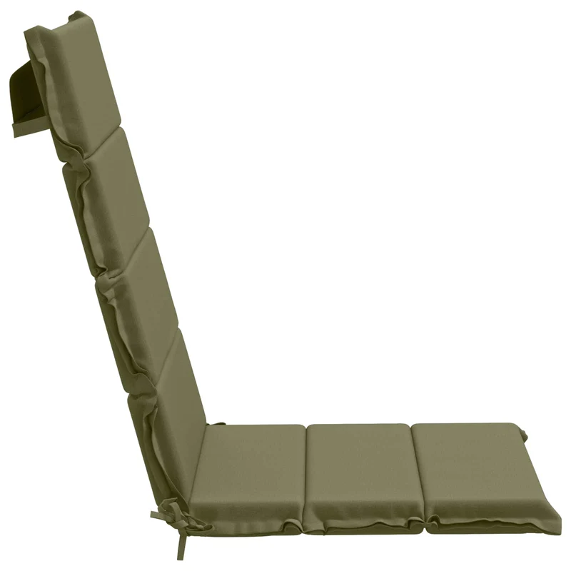 High Back Chair Cushion GEMERT 2 pcs 100% Polyester Olive Green
