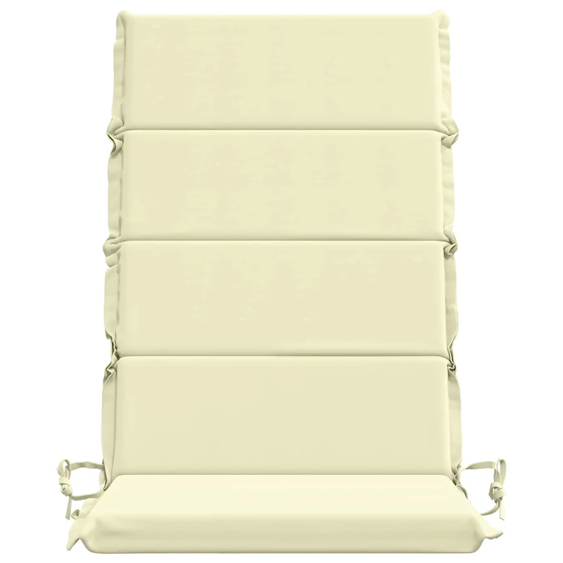 High Back Chair Cushion GEMERT 2 pcs 100% Polyester Cream