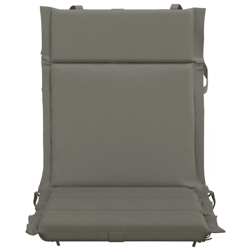 Low Back Chair Cushion GEMERT 6 pcs 100% Polyester Grey