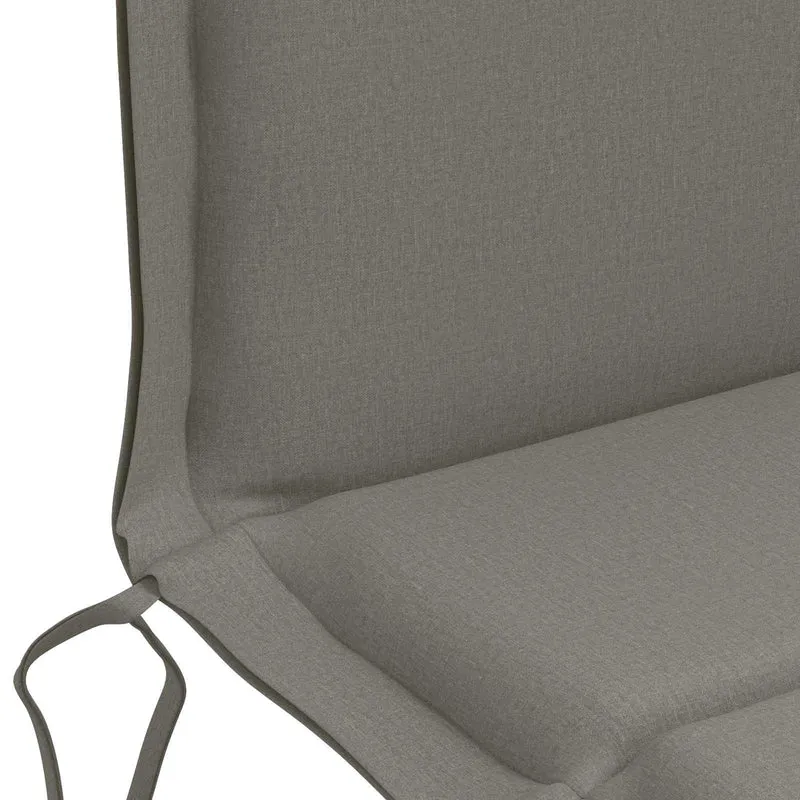 Low Back Chair Cushion GEMERT 6 pcs 100% Polyester Grey