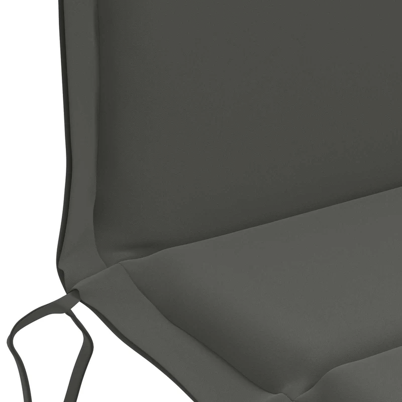 Low Back Chair Cushion GEMERT 6 pcs 100% Polyester Anthracite