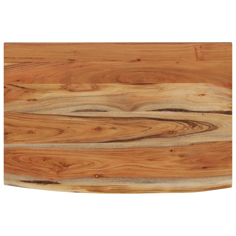 Wall Shelf 70x40x2,5 cm Rectangular Solid Wood Acacia Live Edge