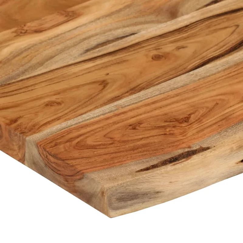 Wall Shelf 70x40x2,5 cm Rectangular Solid Wood Acacia Live Edge