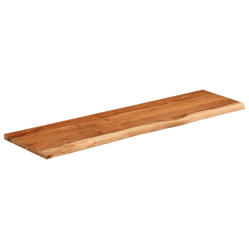 Table Top 140x40x2,5 cm Rectangular Solid Wood Acacia Live Edge