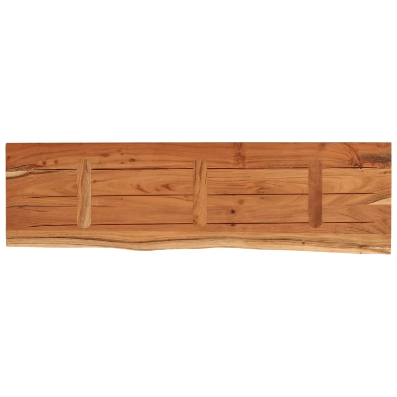 Table Top 140x40x2,5 cm Rectangular Solid Wood Acacia Live Edge