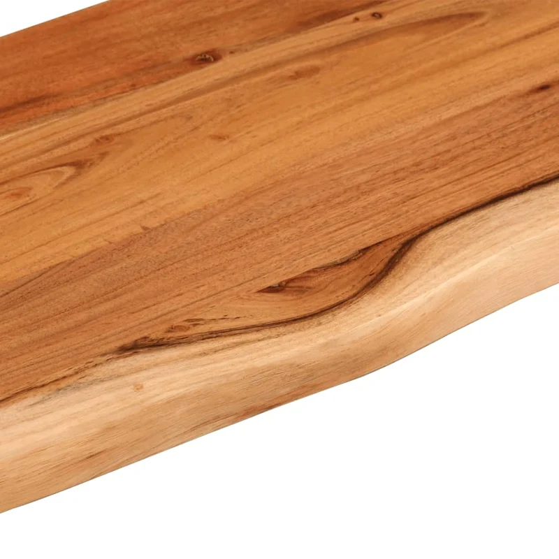 Table Top 140x40x2,5 cm Rectangular Solid Wood Acacia Live Edge