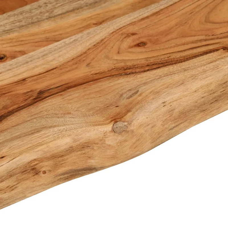 Table Top 180x40x2,5 cm Rectangular Solid Wood Acacia Live Edge