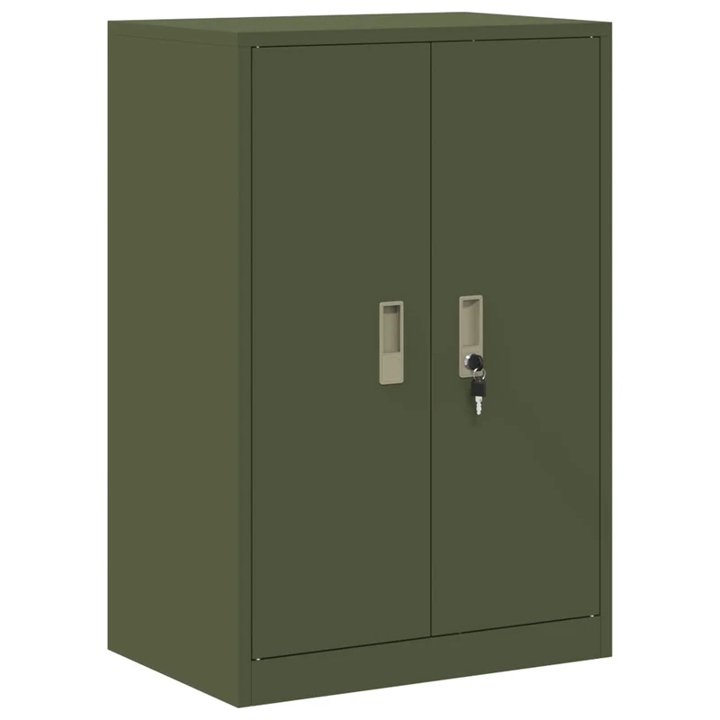 Storage Cabinet Olive Green 60 x 40 x 90 cm Steel