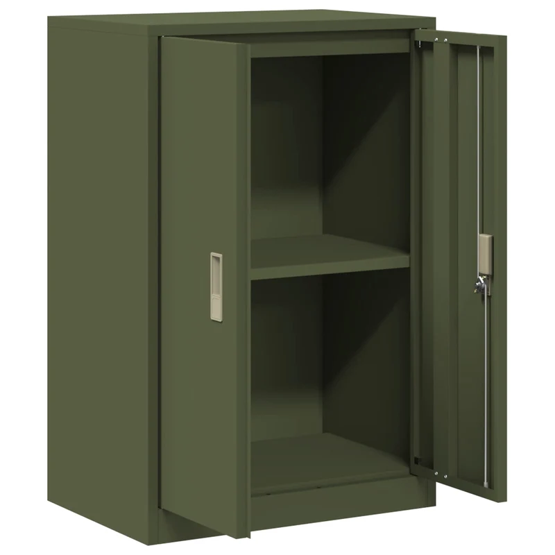 Storage Cabinet Olive Green 60 x 40 x 90 cm Steel