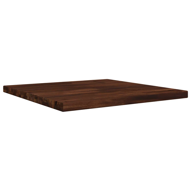 Rectangular Table Top 60 x 60 x 3.2 cm Square Solid Acacia Wood