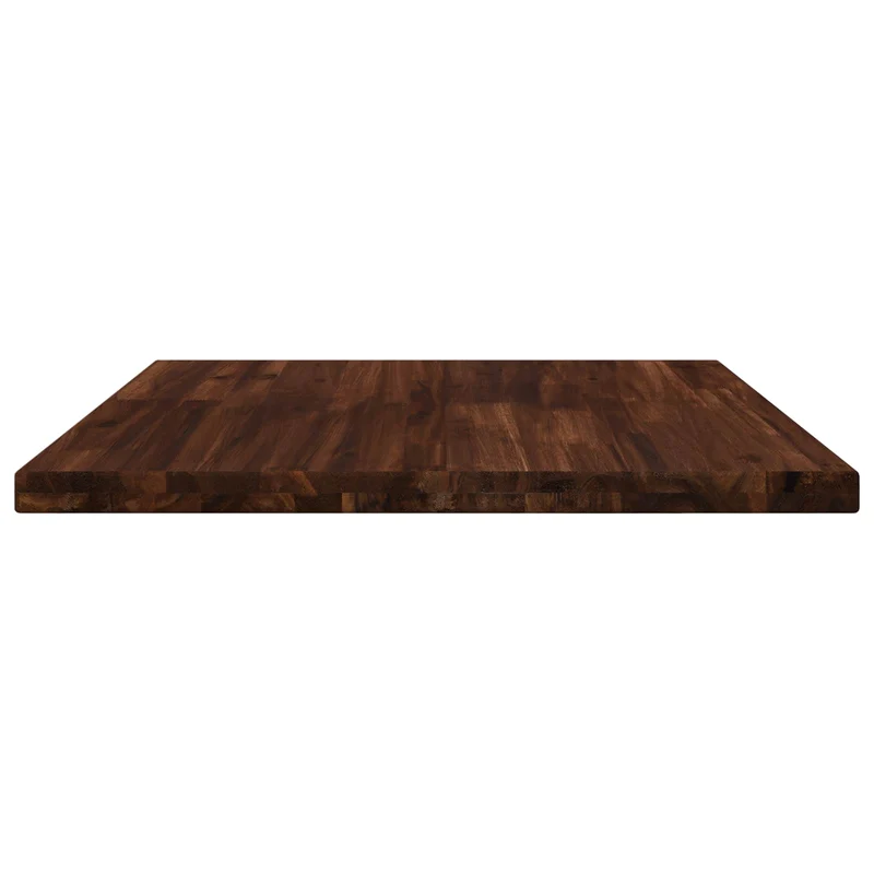 Rectangular Table Top 60 x 60 x 3.2 cm Square Solid Acacia Wood