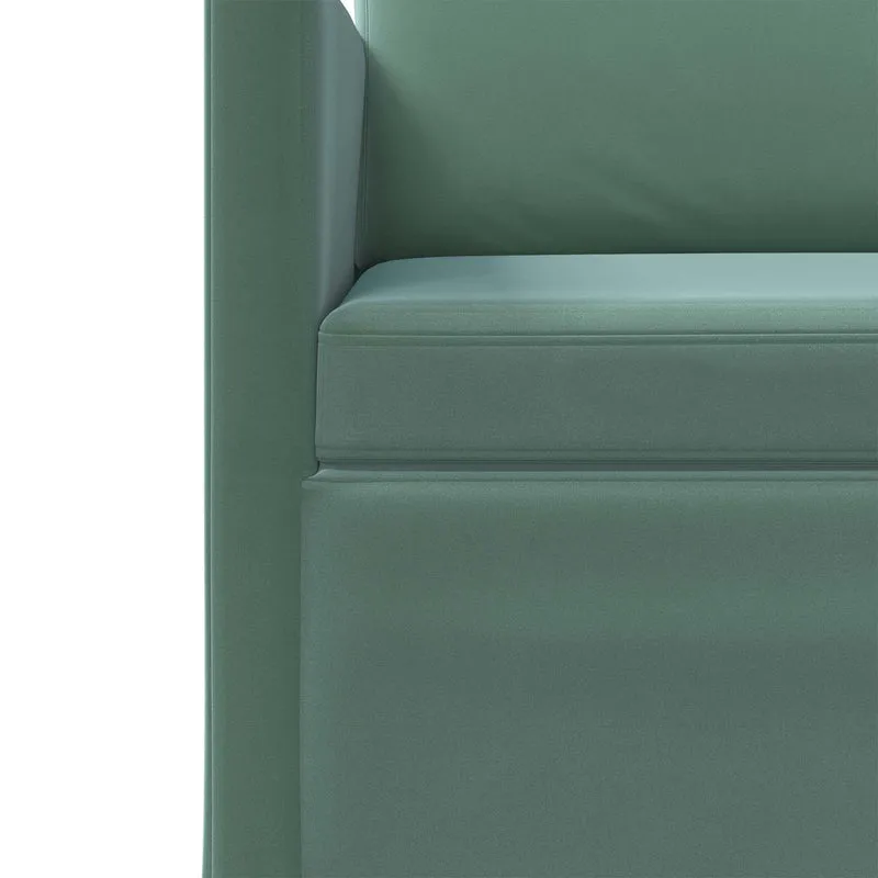 3 Seater Sofa Sea Green 190 x 81 x 82 cm Velvet